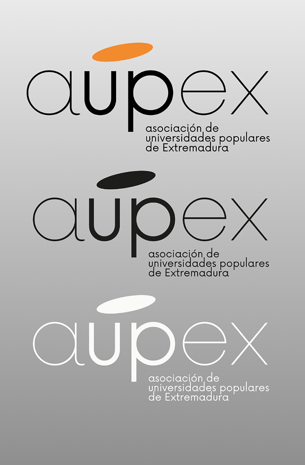 Evolución del logo AUPEX